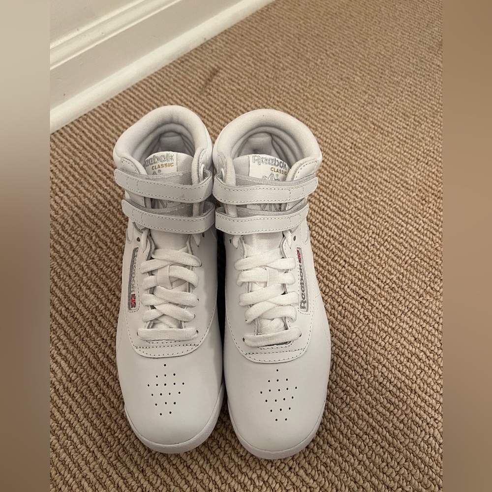 White Reebok Cheer Shoes - Picture 3 of 7